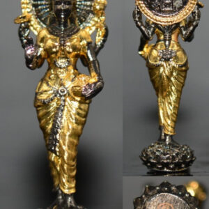 Phra Mae Laksami Maha Thewi Chok Bronze with Black and Gold Plating Kruba Kamfan Wat Kho Chok 2567
