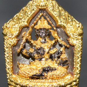 Phra Phrom Erawan Bronze with Black Gold Plating Kruba Baeng Wat Ban Tonod 2567