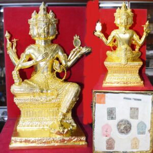 Phra Phorm Worship Size Bronze Gold Plated Setthi 10000 Million Edition Luang Pu Rod Wat Khok Krom 2564