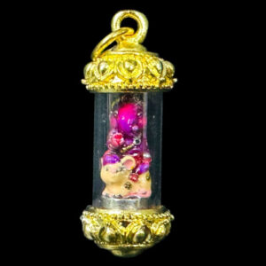Phra Pikanet (Ganesha) "Pratan Phon" Edition, Alpaca Metal with Purple Enamel, by Kruba Khamfan, Wat Ko Chok, 2024