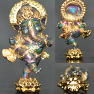 Phra Pikanet (Ganesha) Bronze with Titanium Coating - Luang Pu Yuen, Wat Nong Pa Mak, 2025