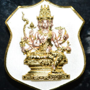 Phra Phrom Nuea Duang Jao Sua Yaowarat Coin, Lead Material with 3K Plating, Wat Sampantawong 2567
