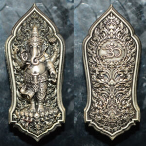 Phra Pikanet (Ganesha) for Success, Satta Chub Satin Metal, by Phra Arjan San, Wat Sri Sawang Arom, 2024