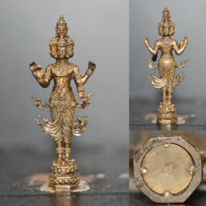 Phra Phorm Traimuriti Copper Satin Ruean Udom Chok Maha Lap Wat Na Phra Meru 2553