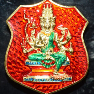 Commemorative Coin Phra Phrom Above the Stars Chinatown Tycoon Sacred Bronze with Gold Plating and Full Formula Enamel Wat Sampanthawong 2567