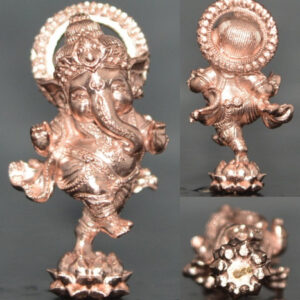 Phra Pikanet (Ganesha) Bronze with Pink Gold Plating - Luang Pu Yuen, Wat Nong Pa Mak, 2025