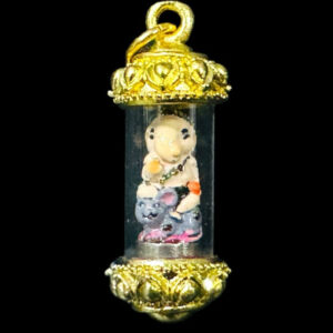 Phra Pikanet (Ganesha) - Pra Than Phon Edition, Alpaca Metal with Pastel Enamel, by Kruba Khamfan, Wat Ko Chok, 2027
