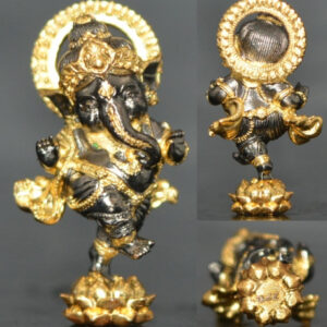 Phra Pikanet (Ganesha) Bronze Black Patina Amulet - Luang Pu Yuen, Wat Nong Pa Mak, 2025