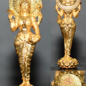 Phra Mae Lakshmi Maha Thewi Chok Sacred Bronze with Gold Plating Kruba Kamfan Wat Ko Chok 2567