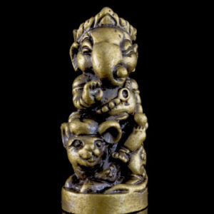 Phra Pikanet (Ganesha) "Pratan Phon" Edition, Ancient Bell Metal, by Kruba Khamfan, Wat Ko Chok, 2024