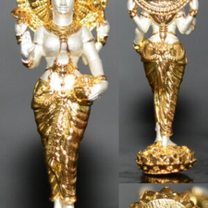 Phra Mae Laksami Maha Devi Chok Bronze Material 2K Gold Plated Kruba Kam Fan Wat Ko Chok 2567