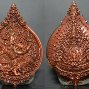 Phra Pikanet (Ganesha) Suk Sabai Amulet, Thewa Rit Red Metal, Luang Pu Ta, Wat Pa Thasophonmungkhala Ram, BE 2561 (2018)