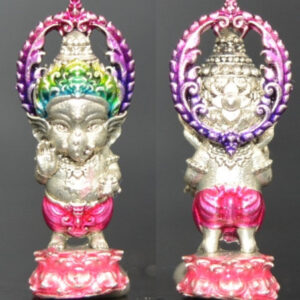 Phra Pikanet (Ganesha) Om Sri Ganesha, Bronze with Satin Enamel Finish by Kruba Khamfan Inthawanno, Wat Ko Chok 2024