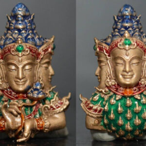 Phra Phrom Handsome Floating Figure Thao Maha Phrom Thada Bronze Satin Finish with Lacquer Luang Phor Wichit Samnakpatipatham Buddhist Worship Center 2022