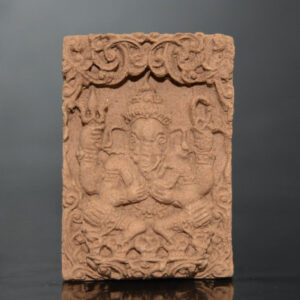 Brown Herbal Ganesha Amulet - Luang Pu Phong, Wat Pa Non Lamduan (2008)