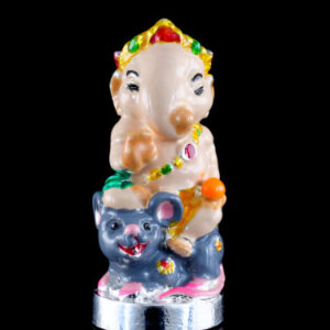 Phra Pikanet (Ganesha) "Pratan Phon" Edition, Alpaca Alloy with Pastel Enamel, by Kruba Khamfan, Wat Ko Chok, 2024