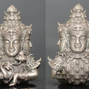Phra Phrom Loy Ngong Thao Maha Phrom Thada, Silver Satin Finish, Luang Por Wijit, Dhamma Practice Center Phutthabucha 2565